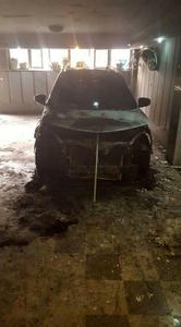 خودروی کاندیدا  را به آتش کشیدند + عکس