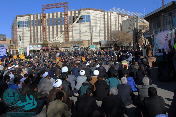 اجتماع باشکوه مردم رفسنجان در مراسم بزرگداشت 9 دی